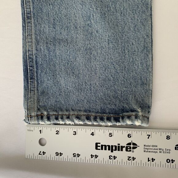 Agolde Jeans 90s Mid Rise Loose Sz 23 Light Wash Denim Button Fly Grunge Street - Picture 11 of 13